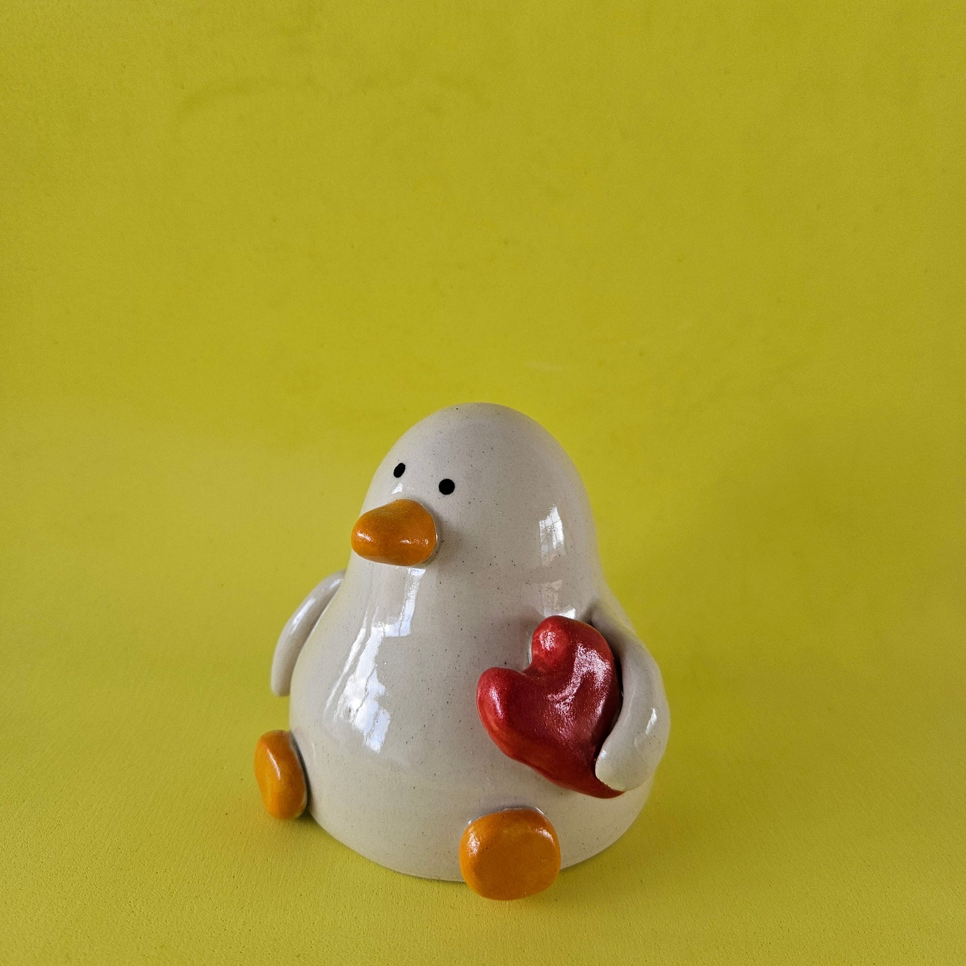 Bart with the Heart Handmade Ceramic Duck