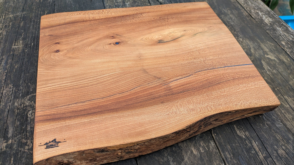 Wych Elm Chopping Board with Resin Detailing