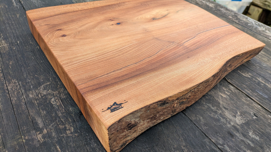 Wych Elm Chopping Board with Resin Detailing