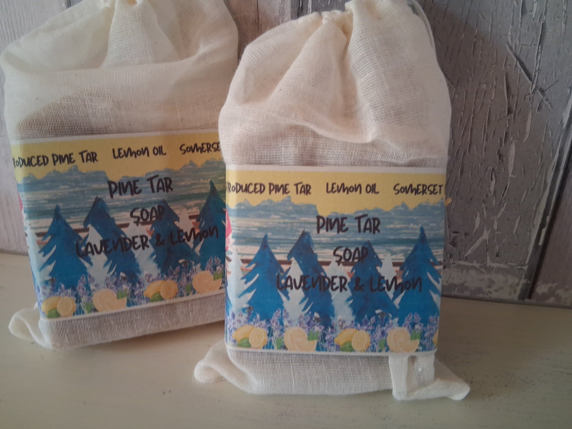 Pine Tar Soap with Lavender and Lemon