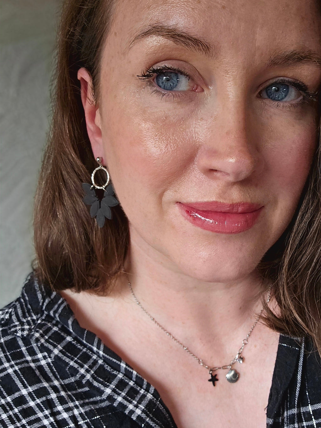 Amber Leaf Earrings in Gold and Silver