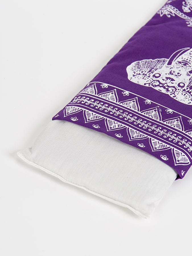 Organic Cotton Lavender Scented Eye Pillow with Linseed Fill