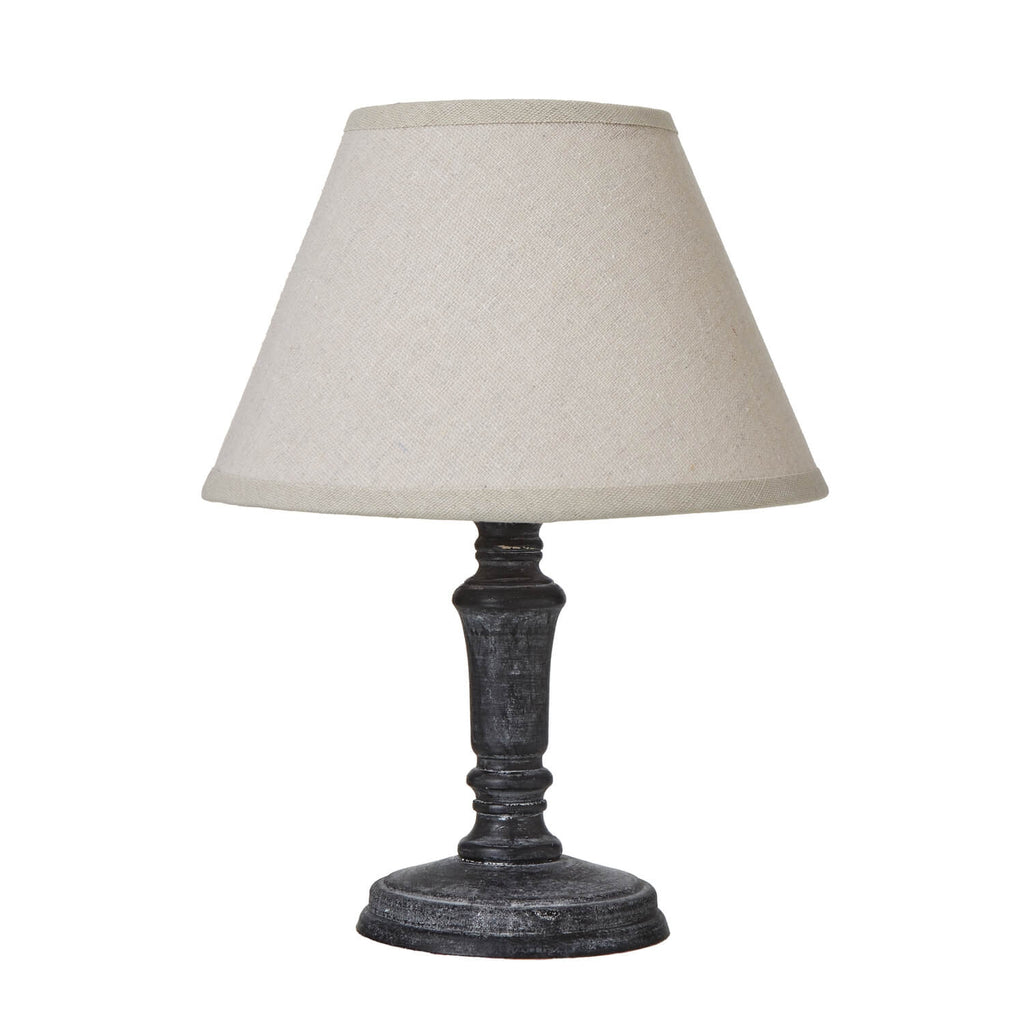 Column Table Lamp with Linen Shade