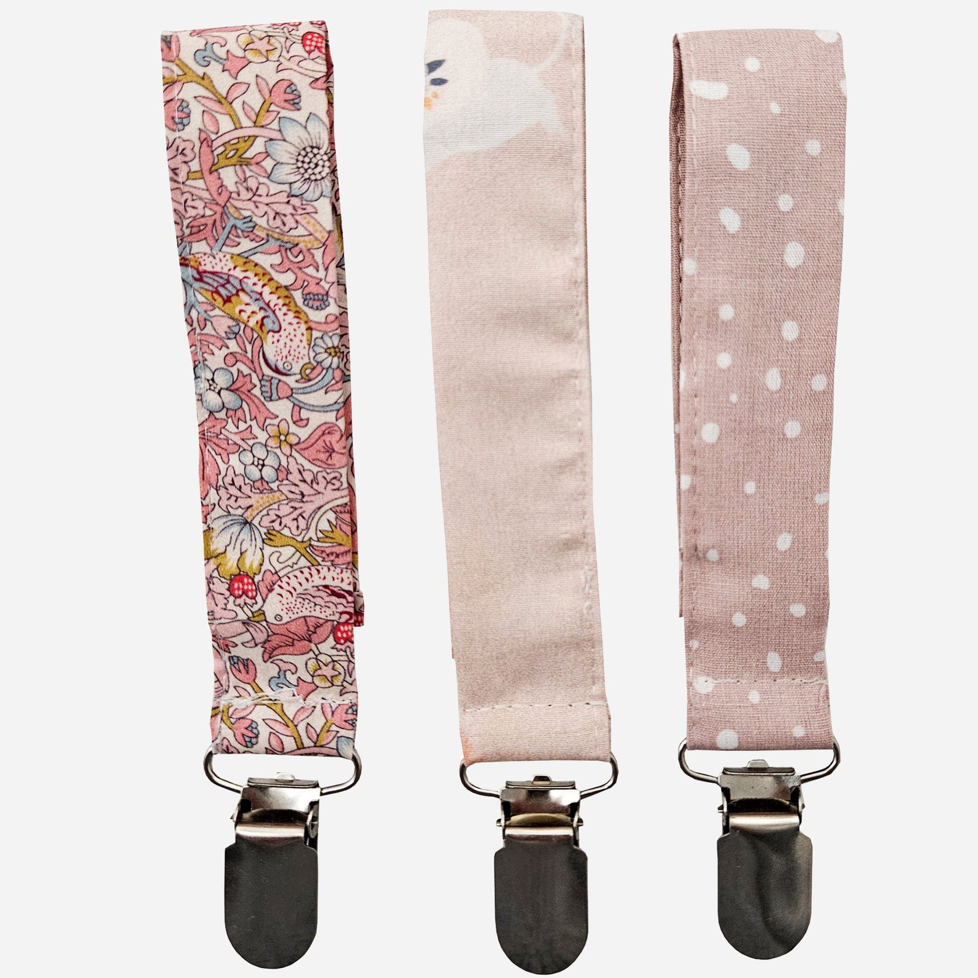 Rosa Mixed Pacifier Clips for Baby Girls