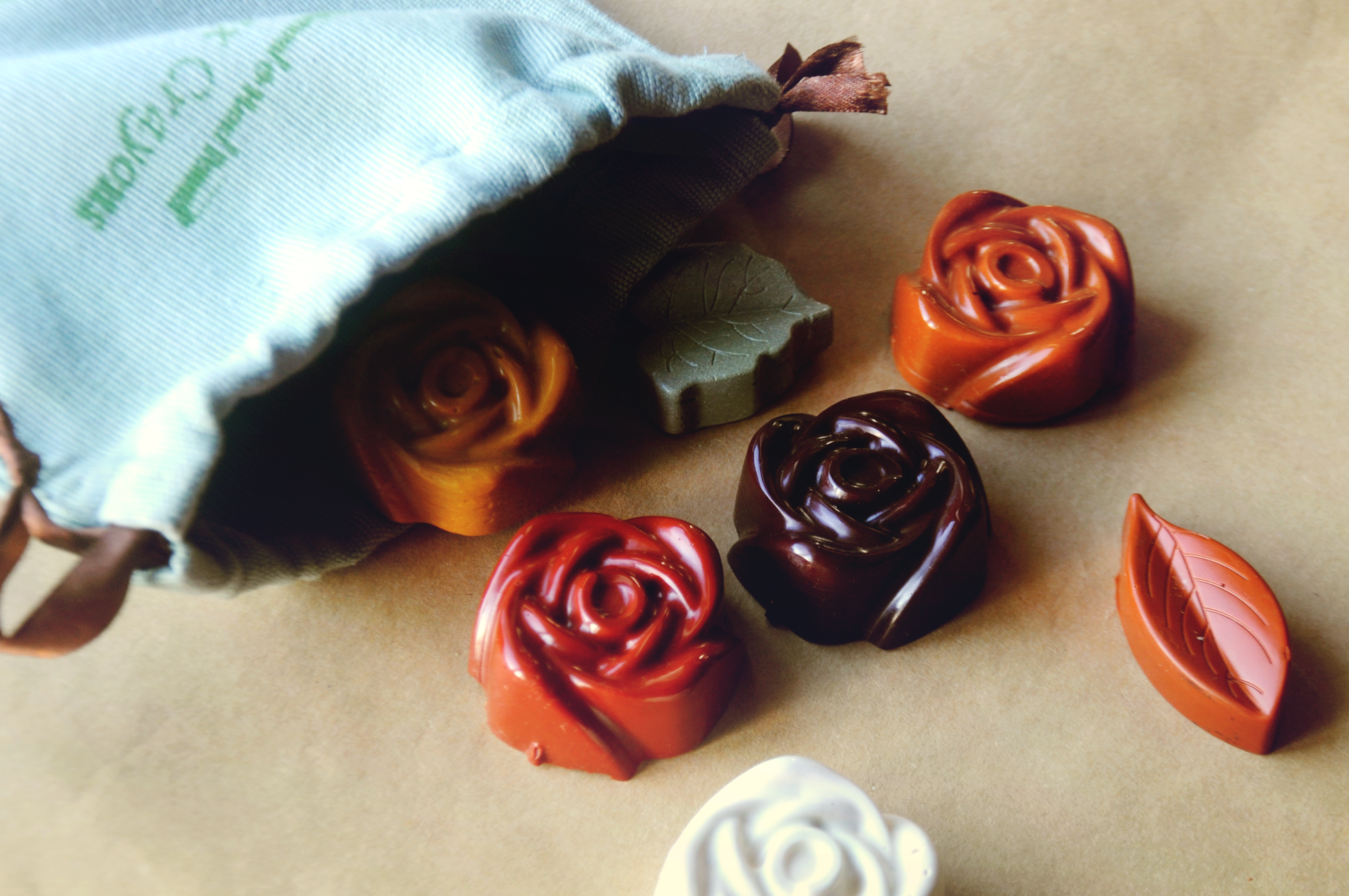 Natural Jumbo Rose Beeswax Crayons Set of 6