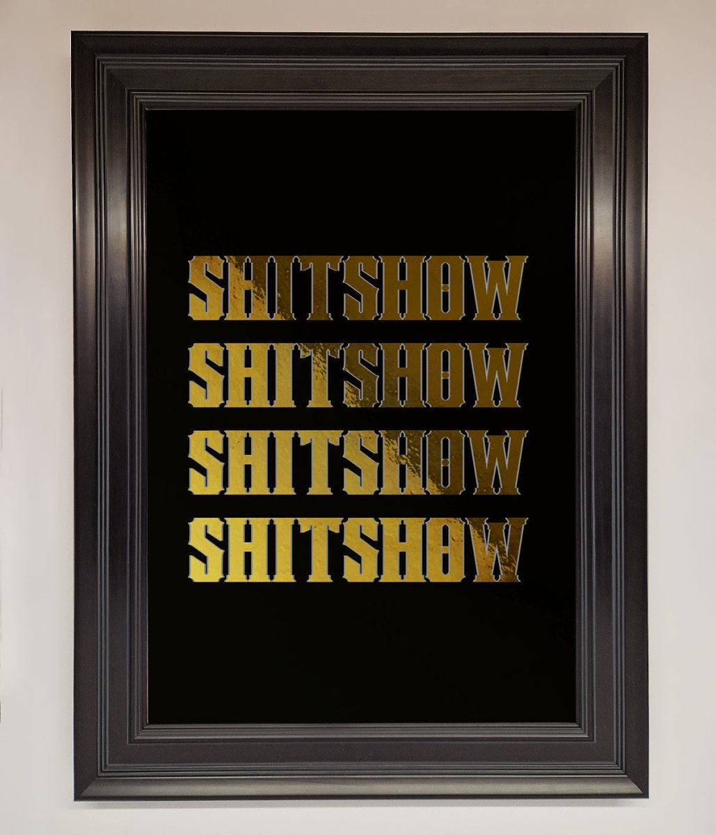 Rude Quote Foil Print