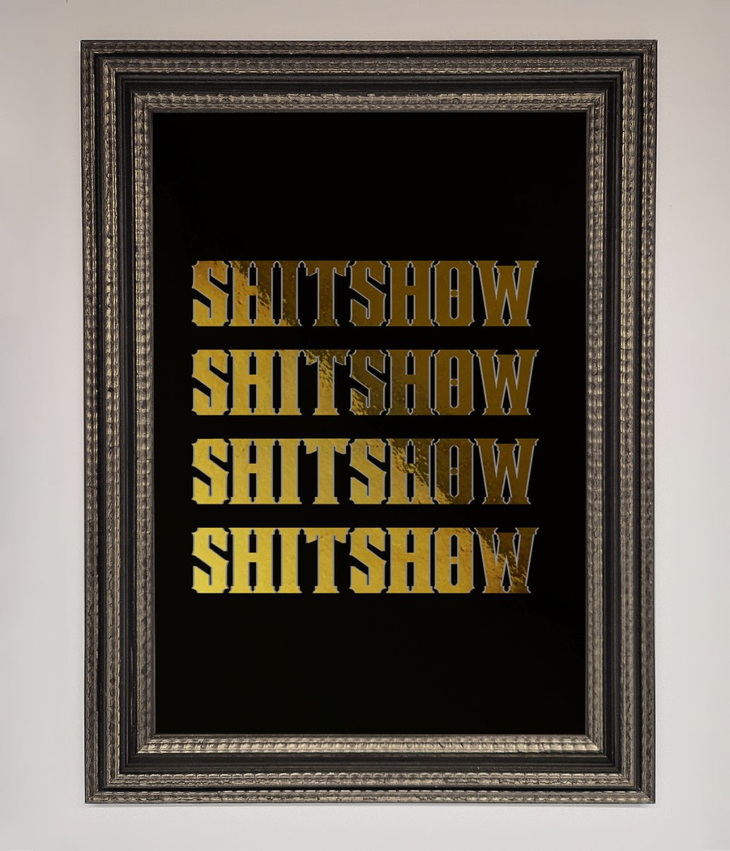 Rude Quote Foil Print