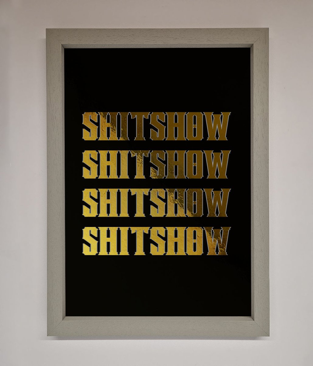 Rude Quote Foil Print