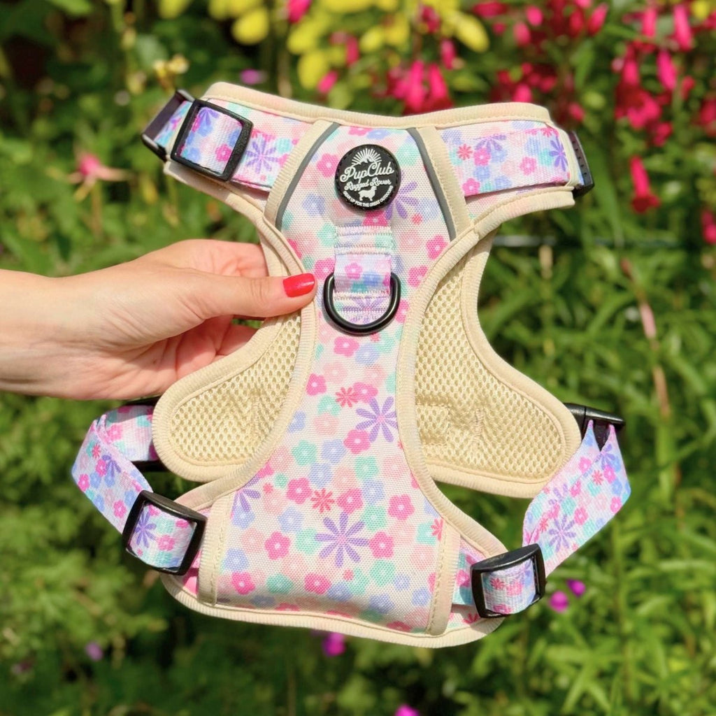 Pretty Petals No Pull Dog Harness