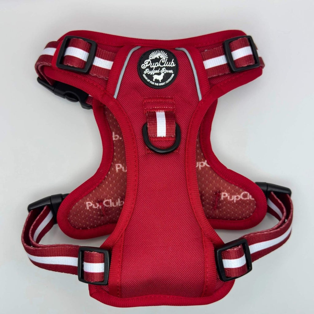 Berry Red Rugged Rover Dog Harness No Pull
