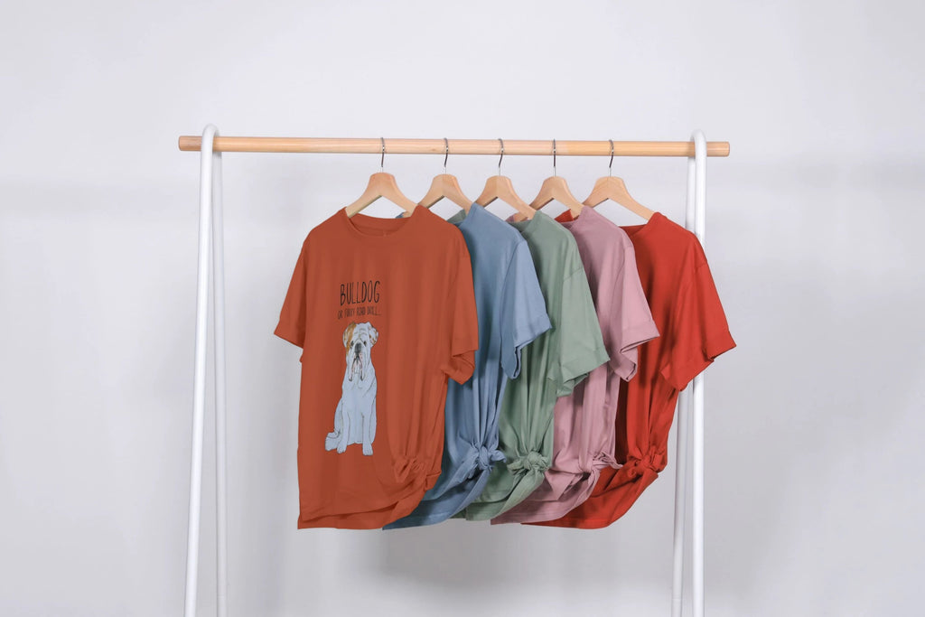 Bulldog Chic Women's T Shirt Furry Road Print