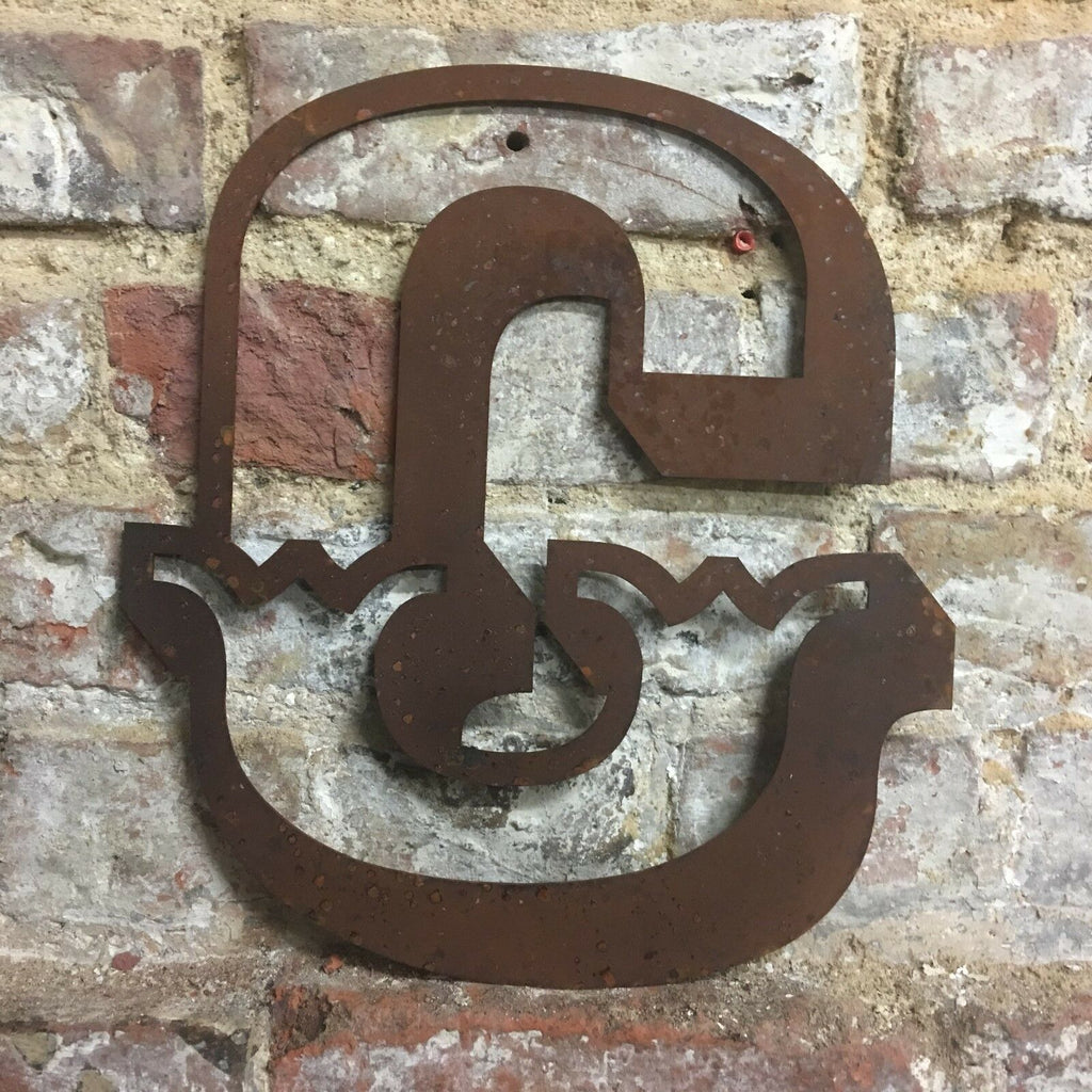 Rusty 12 Inch Carnival Metal Letters A to Z