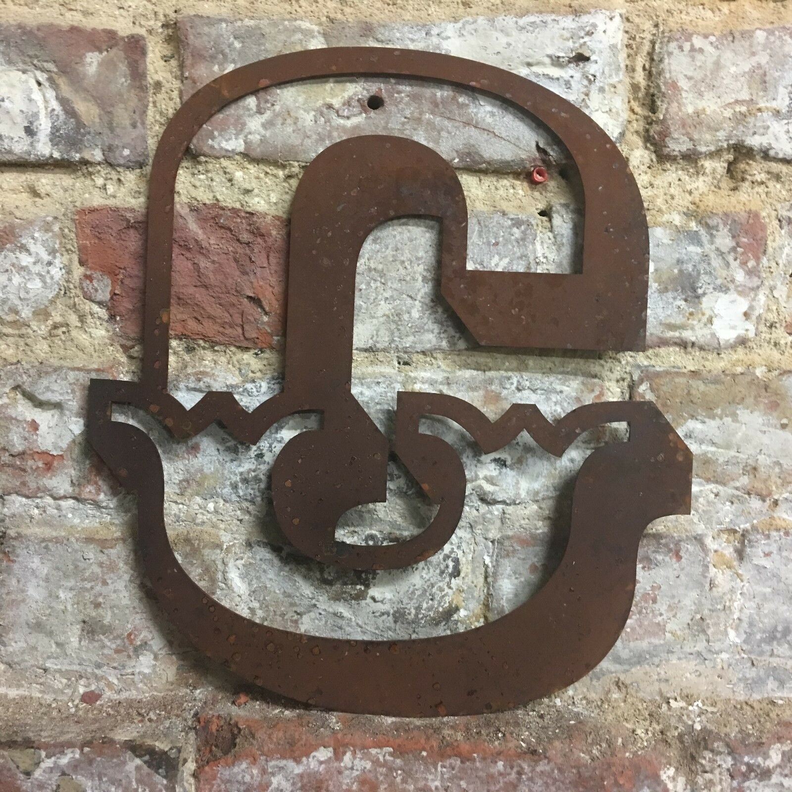 Rusty 12 Inch Carnival Metal Letters A to Z