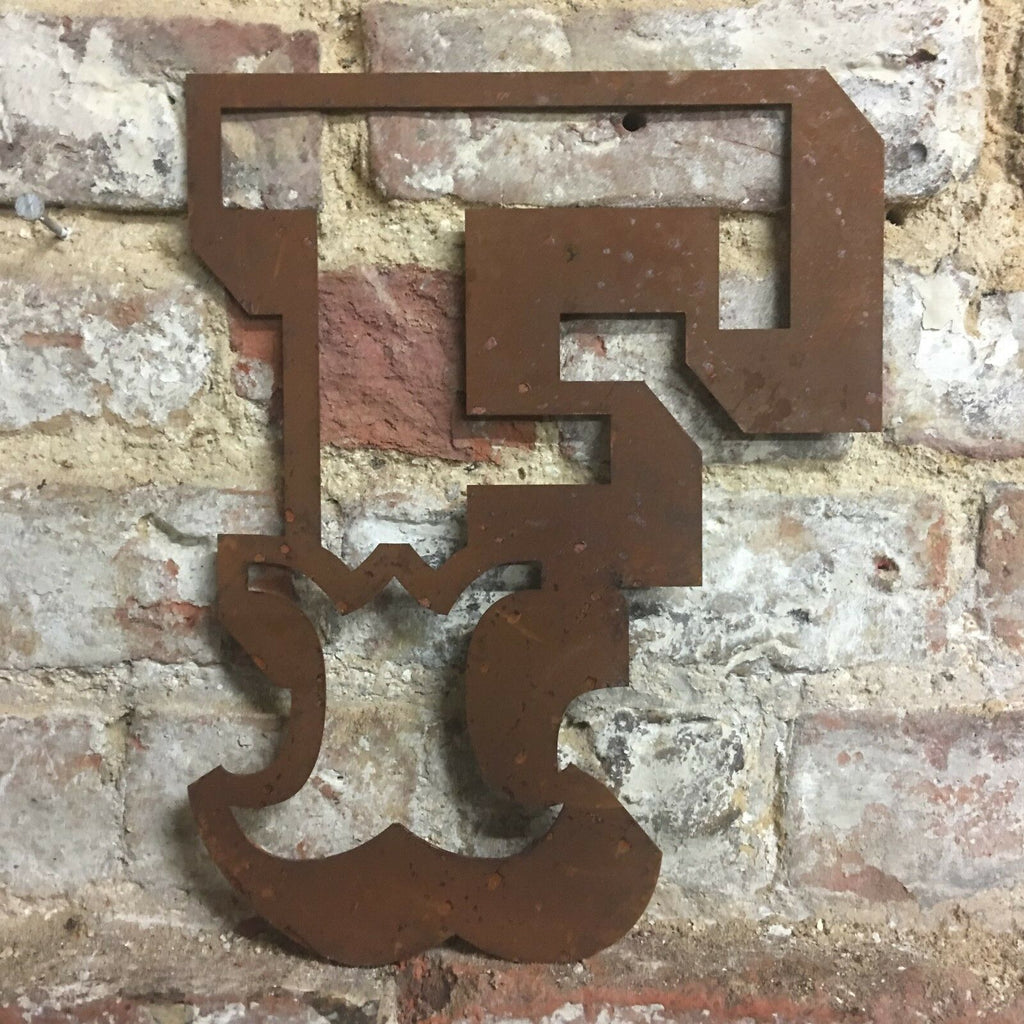 Rusty 12 Inch Carnival Metal Letters A to Z