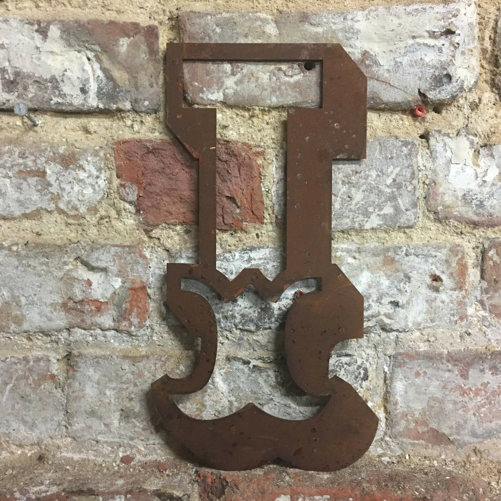 Rusty 12 Inch Carnival Metal Letters A to Z