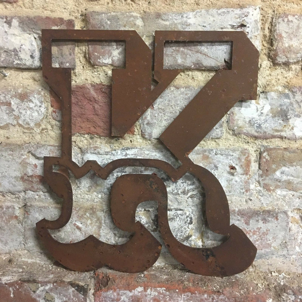 Rusty 12 Inch Carnival Metal Letters A to Z