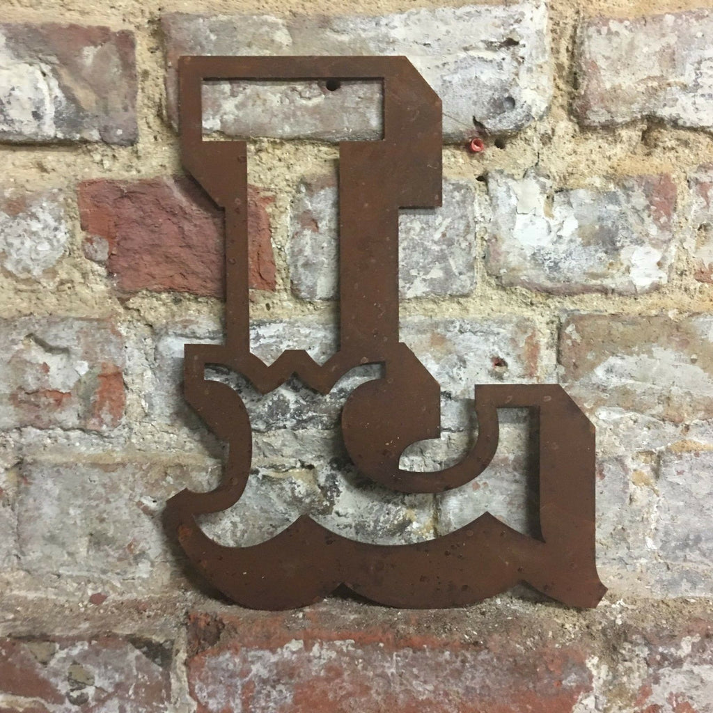 Rusty 12 Inch Carnival Metal Letters A to Z
