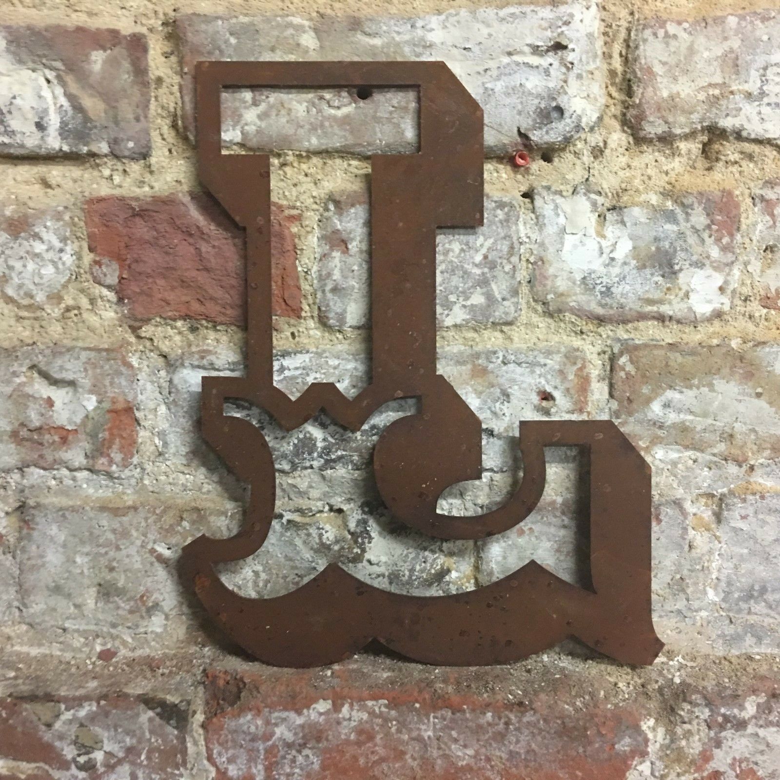 Rusty 12 Inch Carnival Metal Letters A to Z