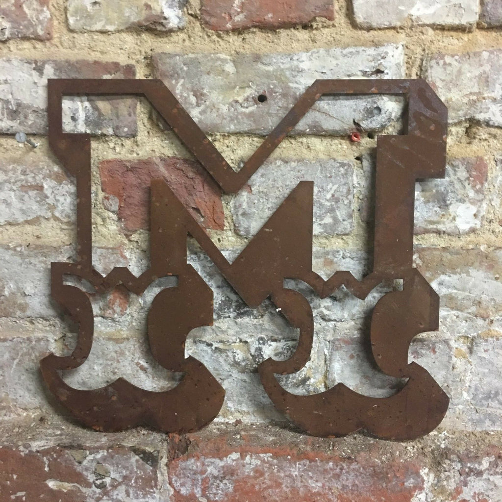 Rusty 12 Inch Carnival Metal Letters A to Z