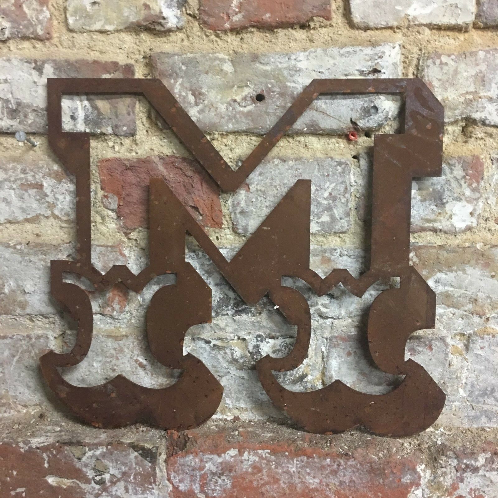 Rusty 12 Inch Carnival Metal Letters A to Z