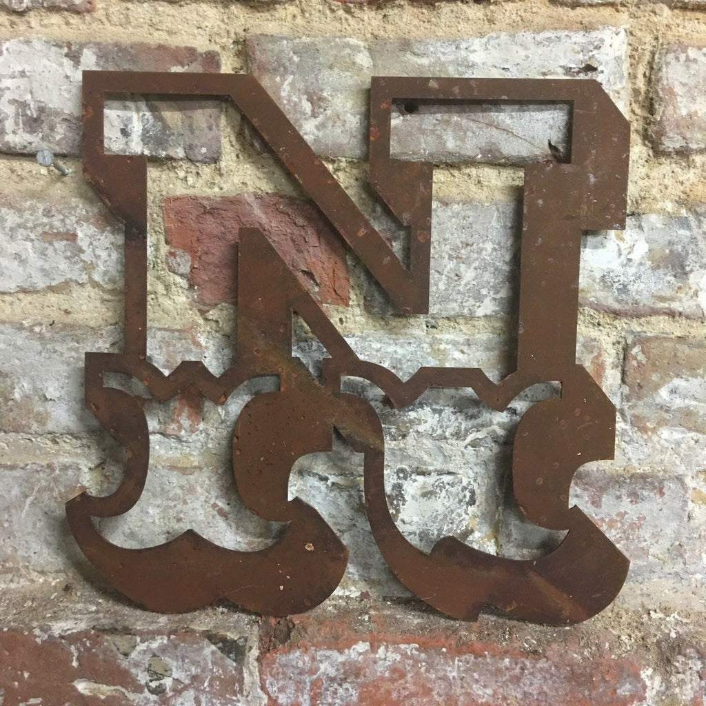 Rusty 12 Inch Carnival Metal Letters A to Z