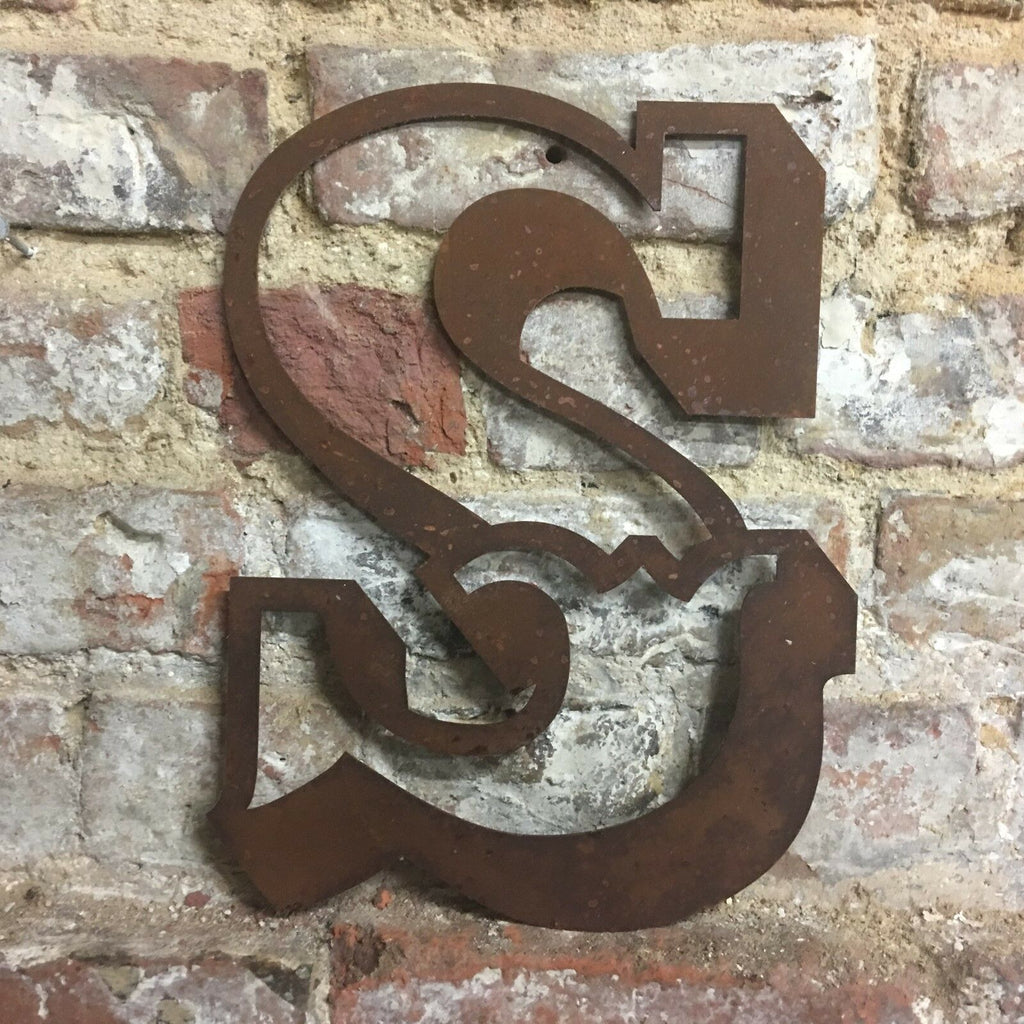 Rusty 12 Inch Carnival Metal Letters A to Z