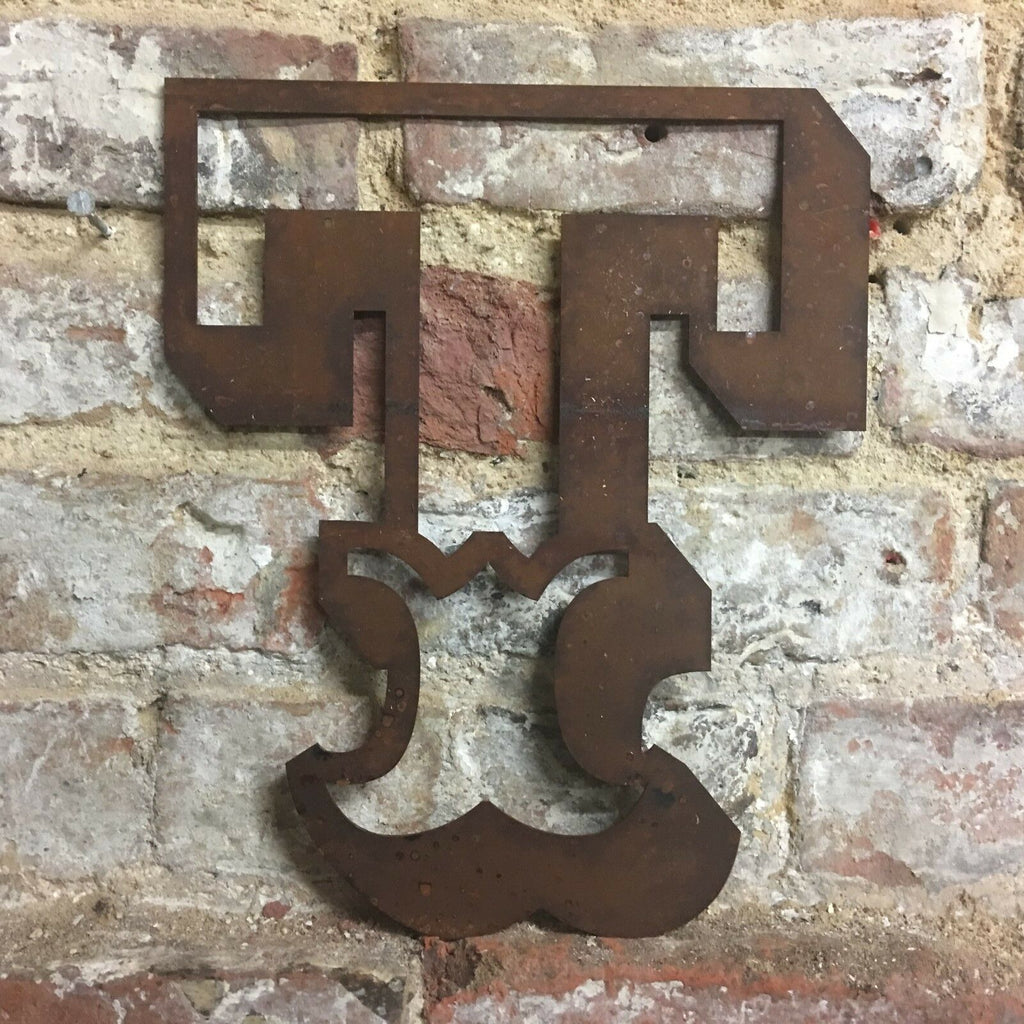 Rusty 12 Inch Carnival Metal Letters A to Z