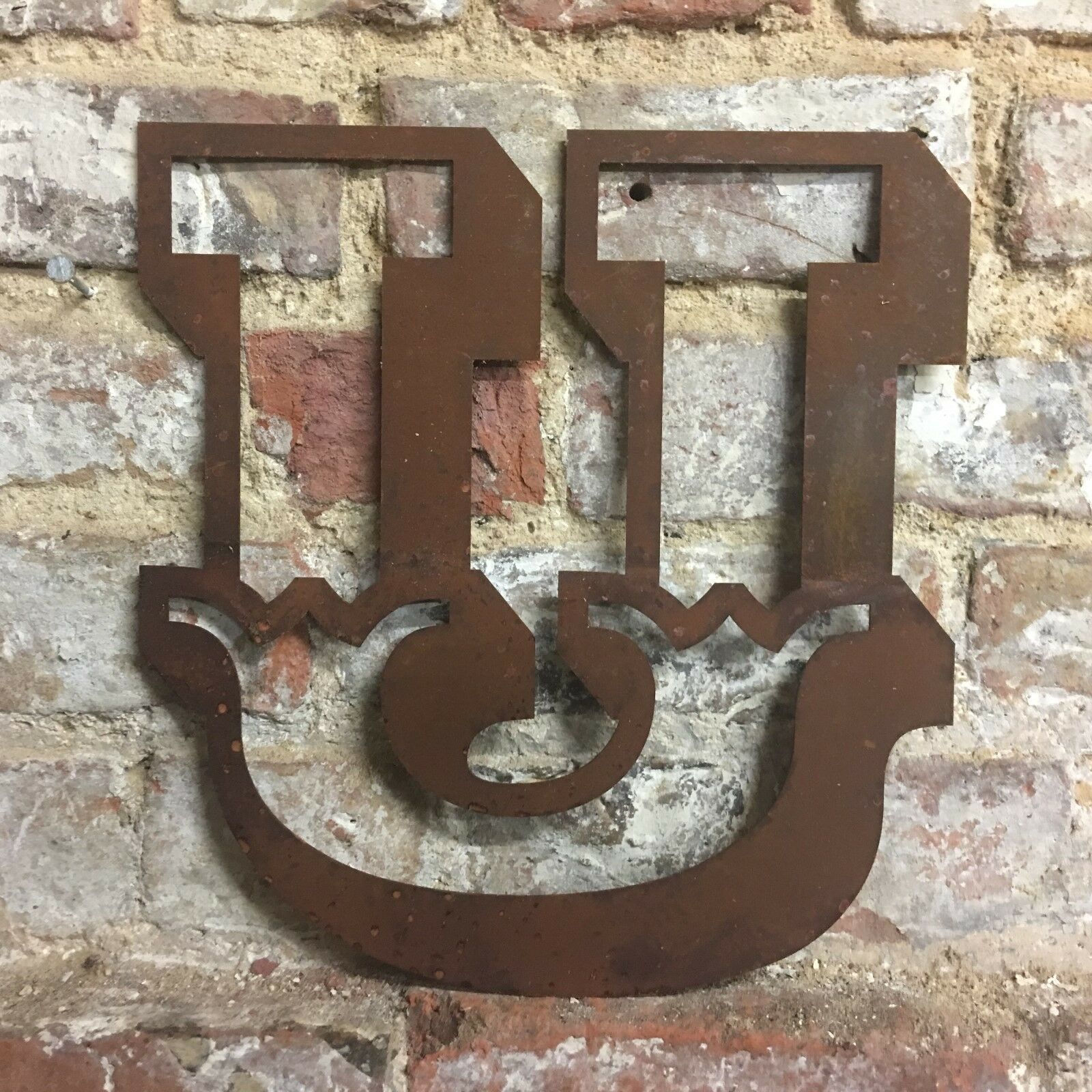 Rusty 12 Inch Carnival Metal Letters A to Z