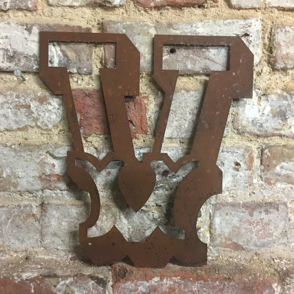 Rusty 12 Inch Carnival Metal Letters A to Z