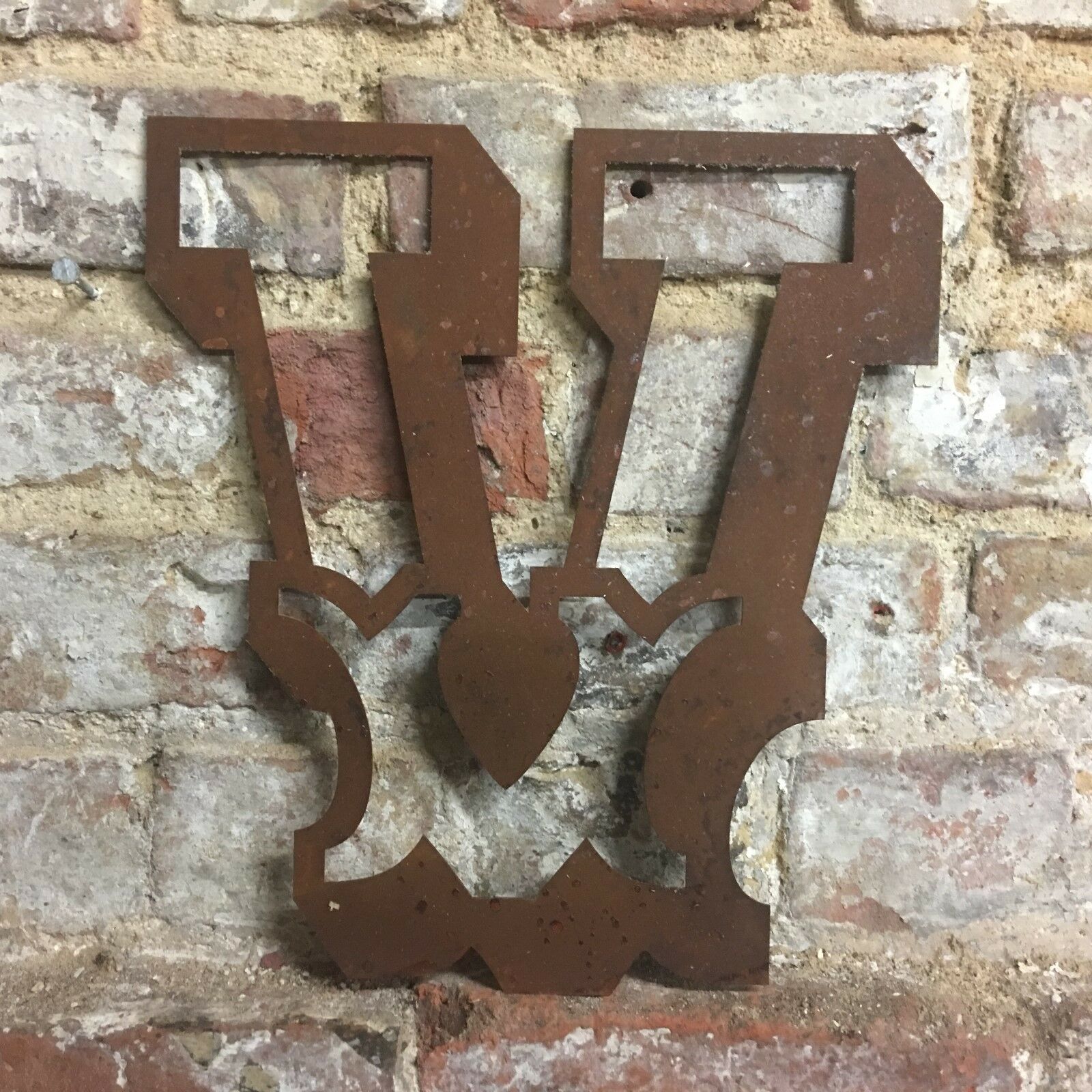 Rusty 12 Inch Carnival Metal Letters A to Z