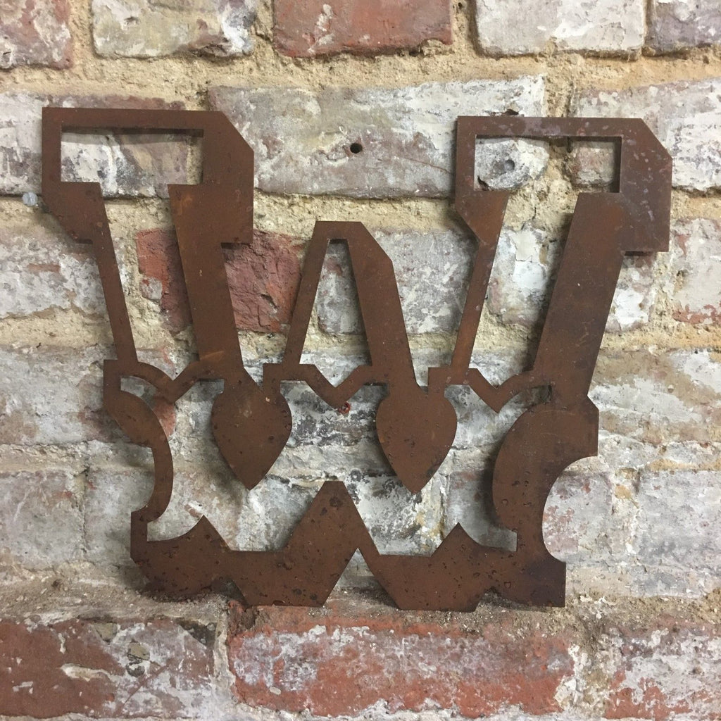 Rusty 12 Inch Carnival Metal Letters A to Z