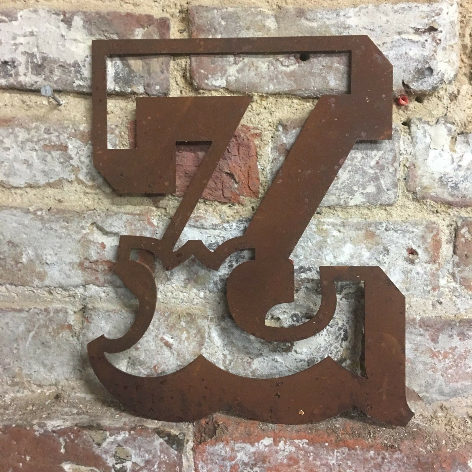 Rusty 12 Inch Carnival Metal Letters A to Z