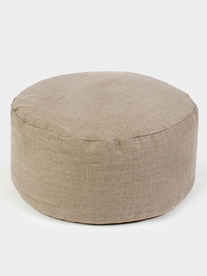 Cylinder Buckwheat Linen Meditation Cushion
