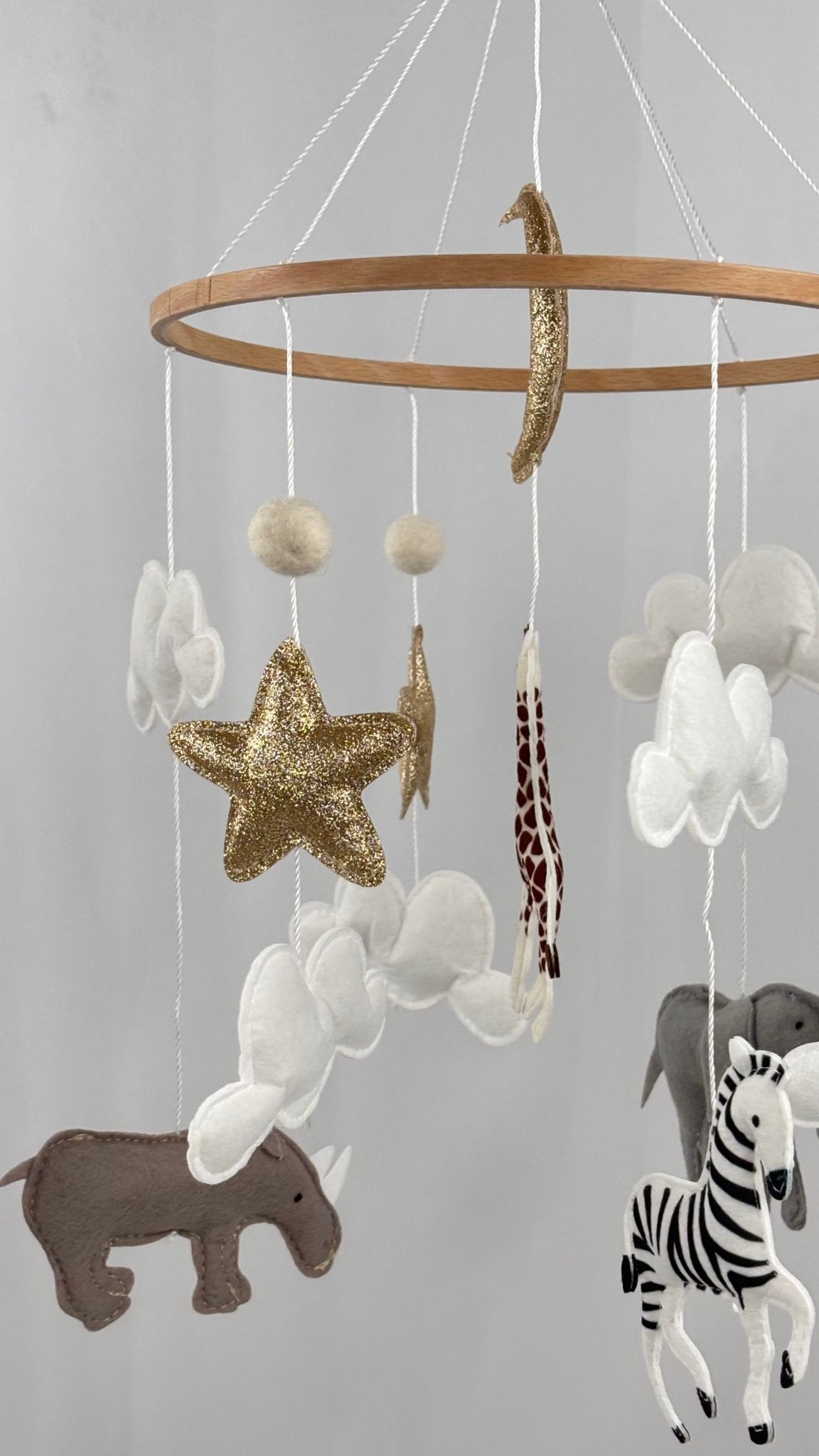 Safari Dreams Felt Cot Mobile