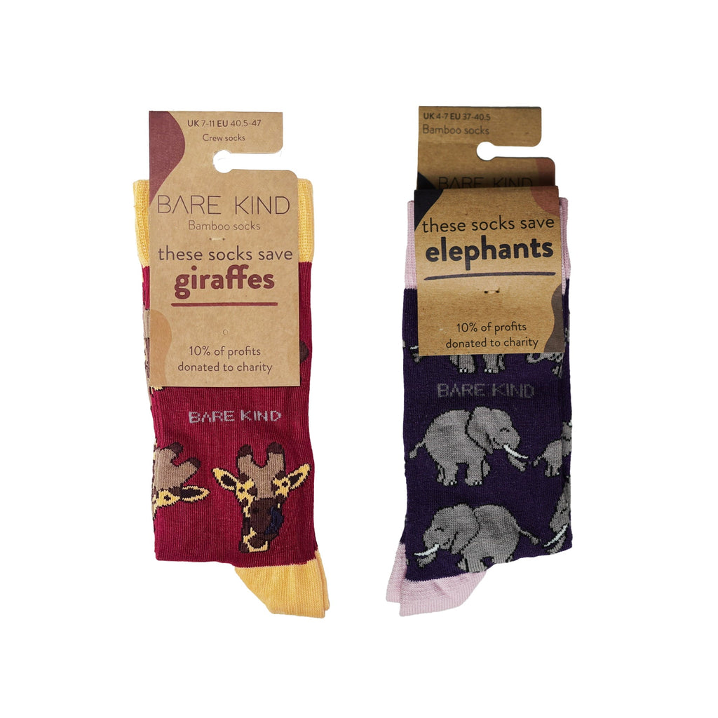 Safari Giants Bamboo Sock Set, 2 Pairs