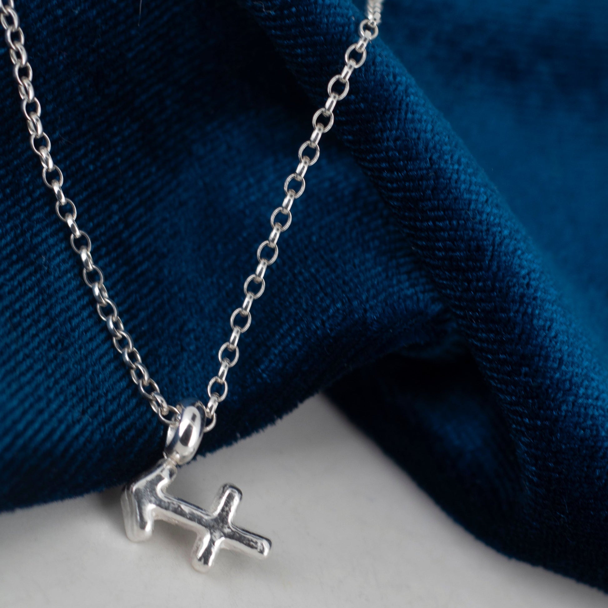 Silver Zodiac Pendant Necklace