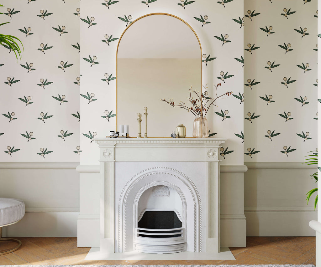 Santorini Greek Inspired Wallpaper