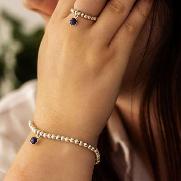 Sapphire September Birthstone Bracelet