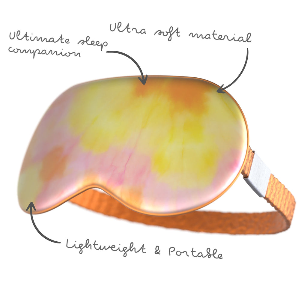 Orange Tie Dye Satin Sleep Mask