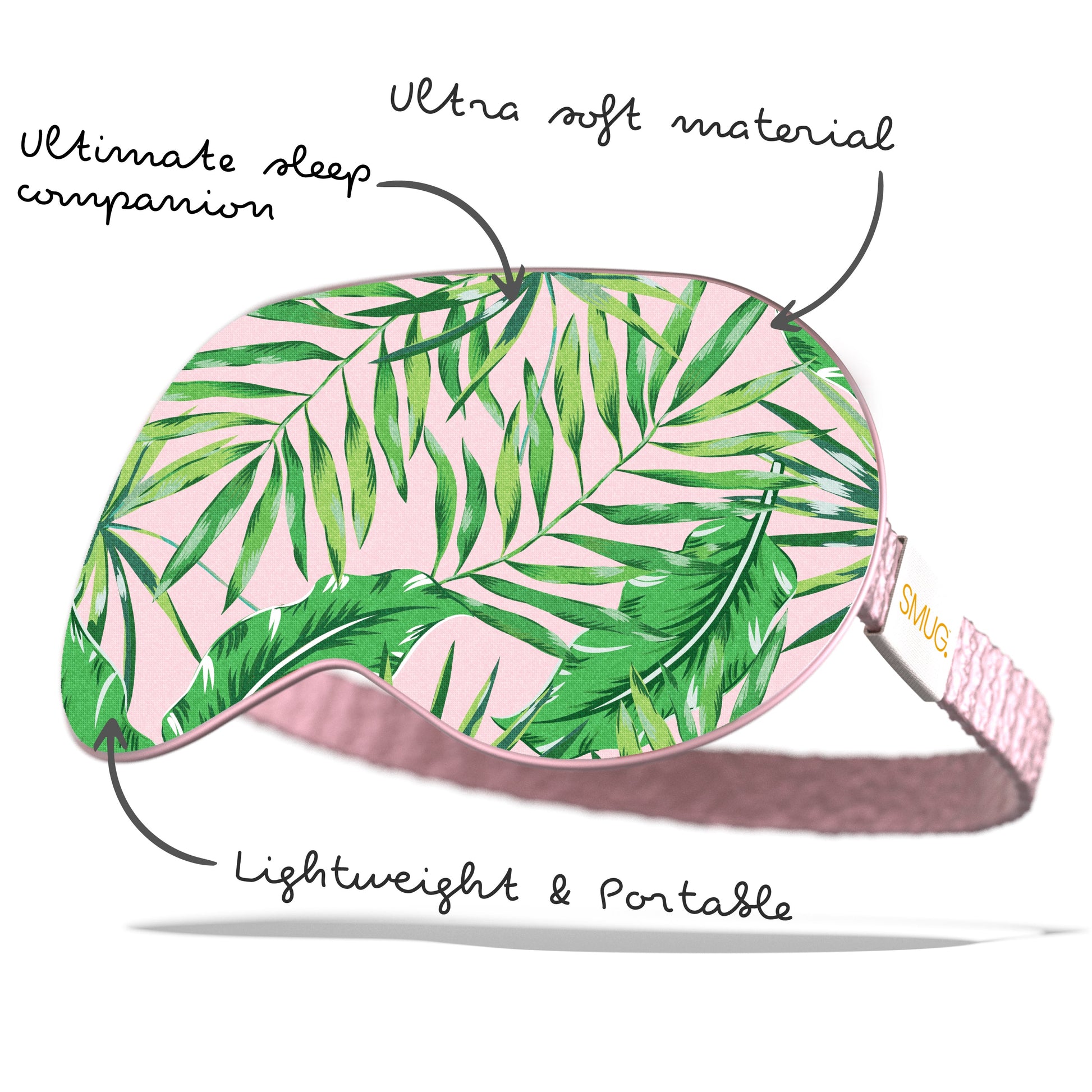 Satin Sleep Mask in Palm Print