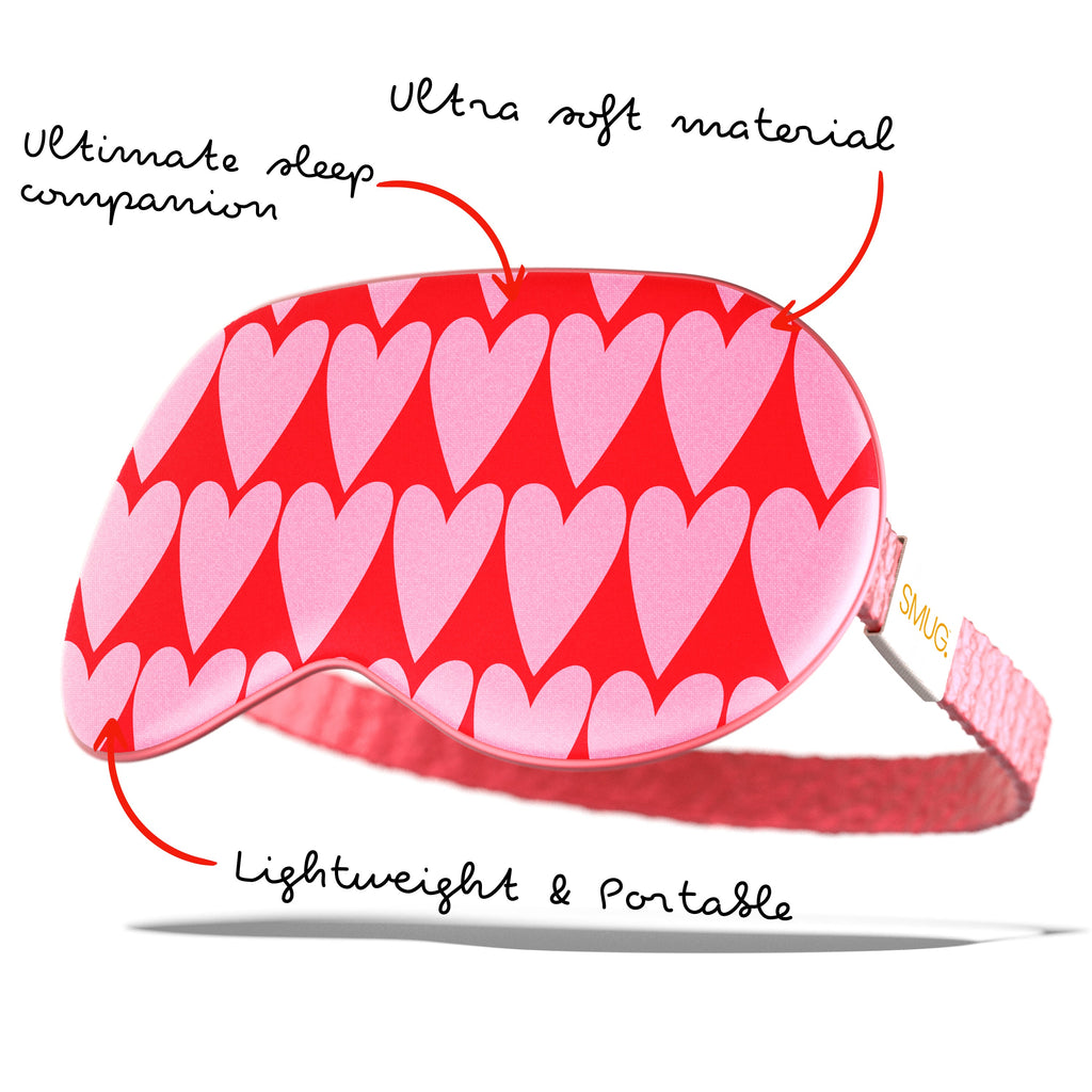 Satin Sleep Mask in Longheart Print