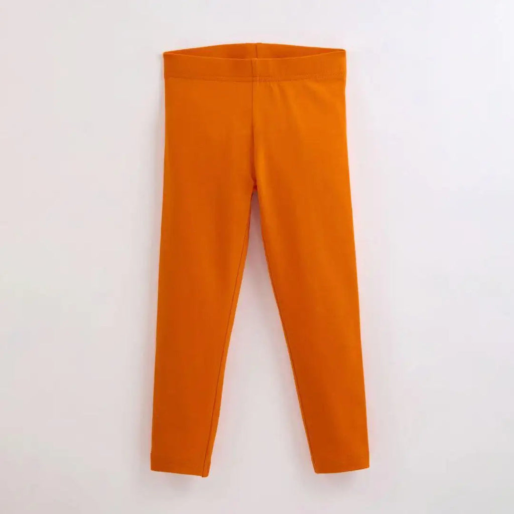 Organic Leggings in Tangelo Orange