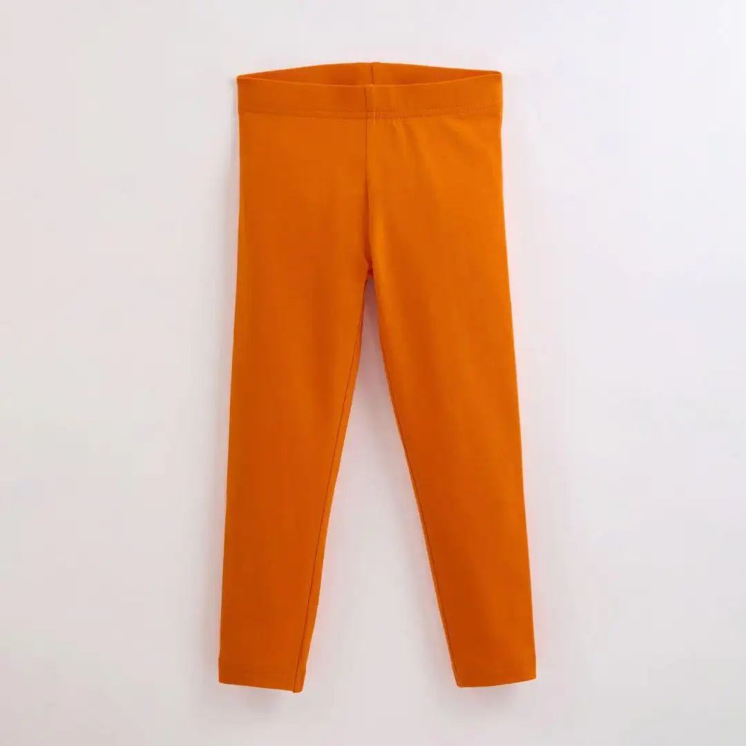 Organic Leggings in Tangelo Orange