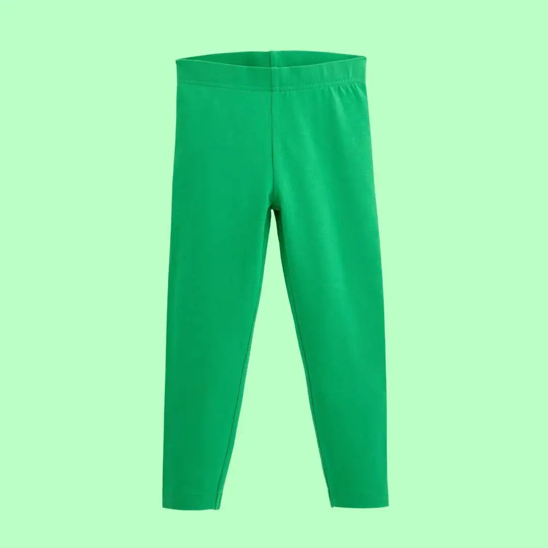 Organic Leggings in Tropical Green