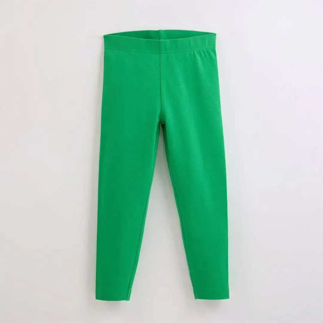 Organic Leggings in Tropical Green