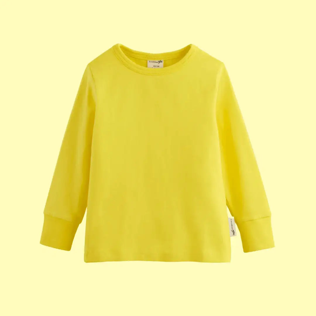 Organic Long Sleeve Top in Sunshine Yellow