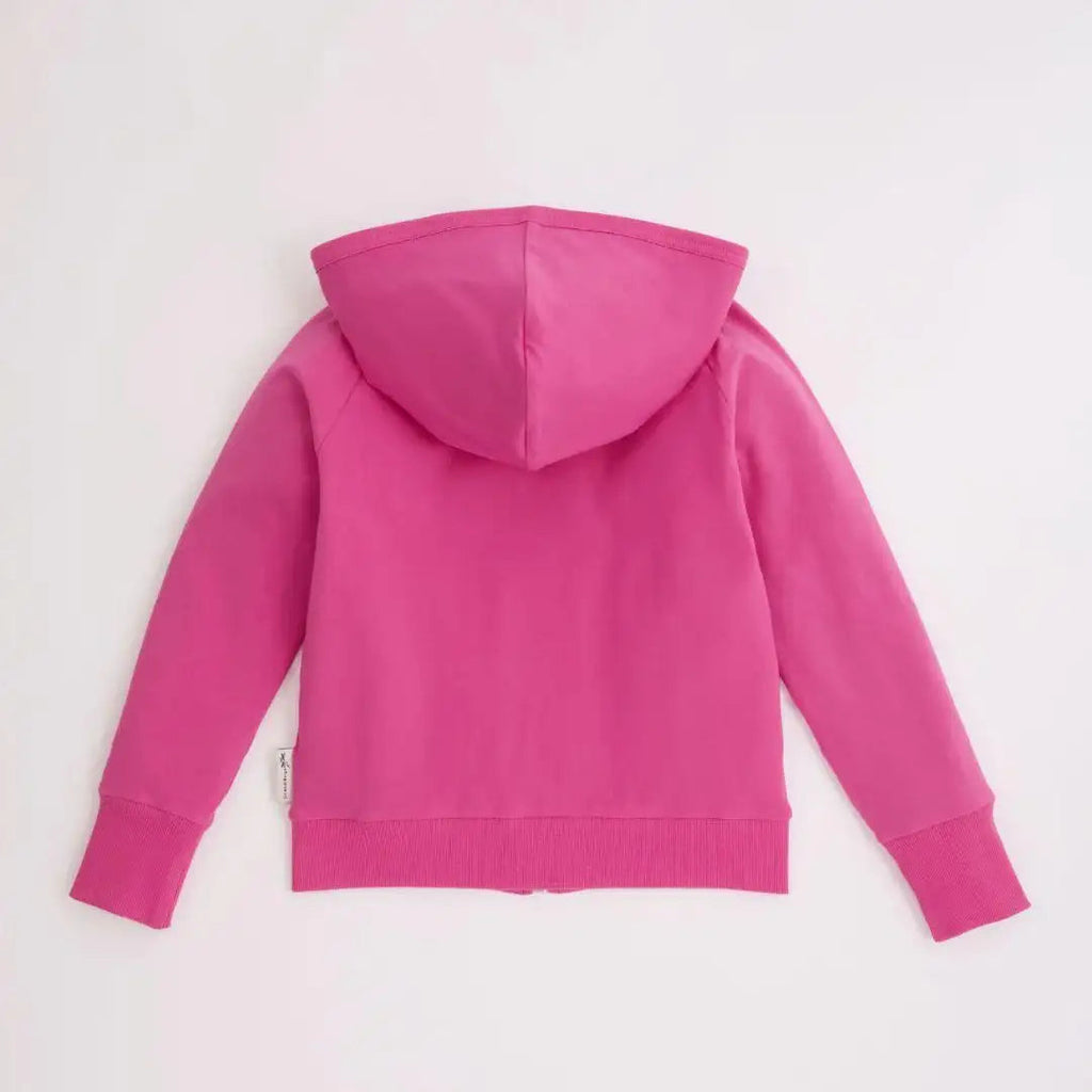 Reversible Organic Hoodie in Bubblegum Pink and Purple