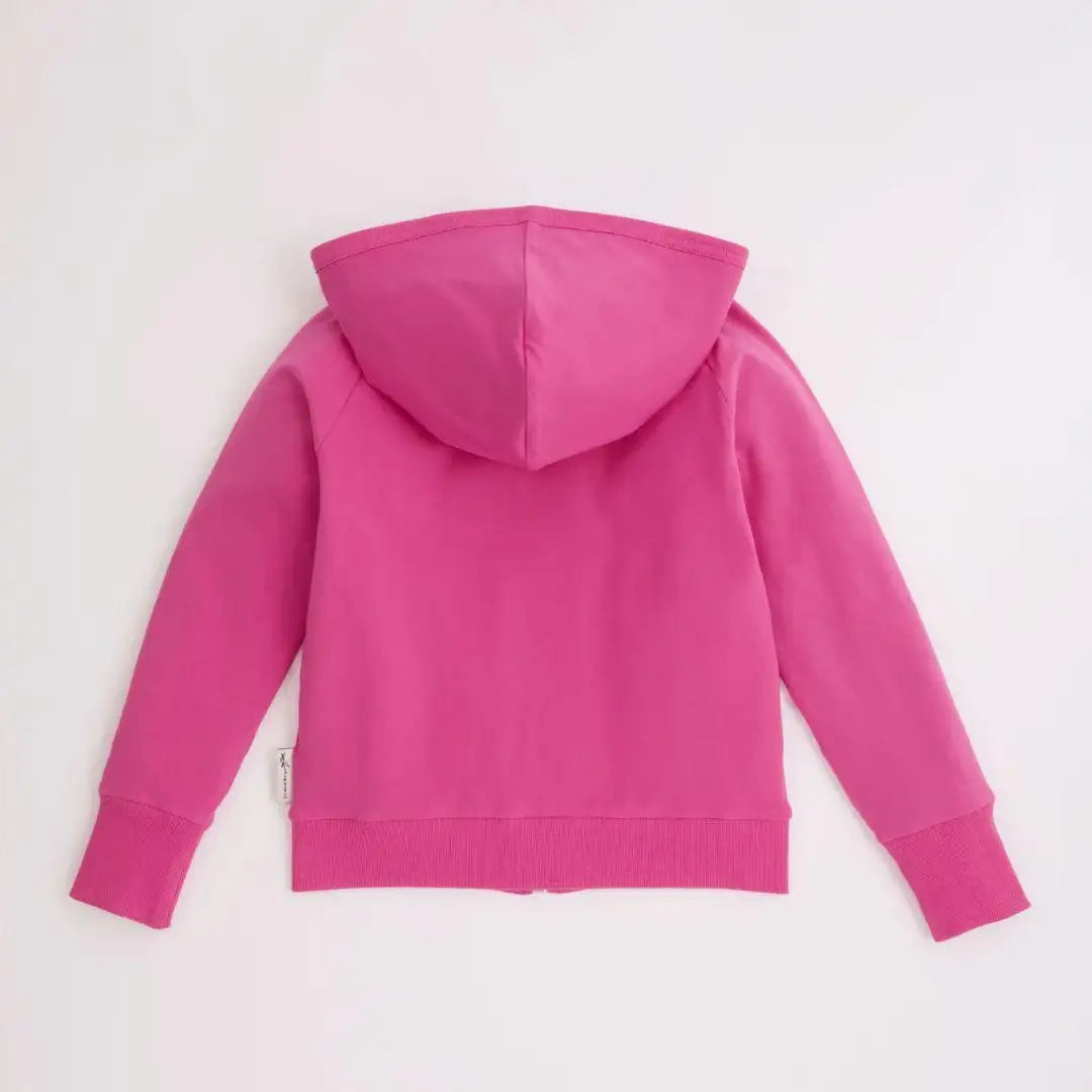 Reversible Organic Hoodie in Bubblegum Pink and Purple
