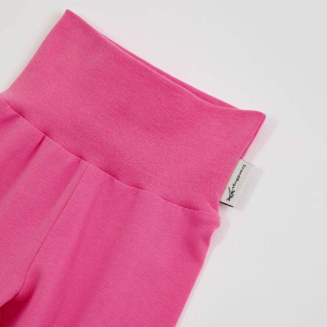 Organic Yoga Pants in Bubblegum Pink