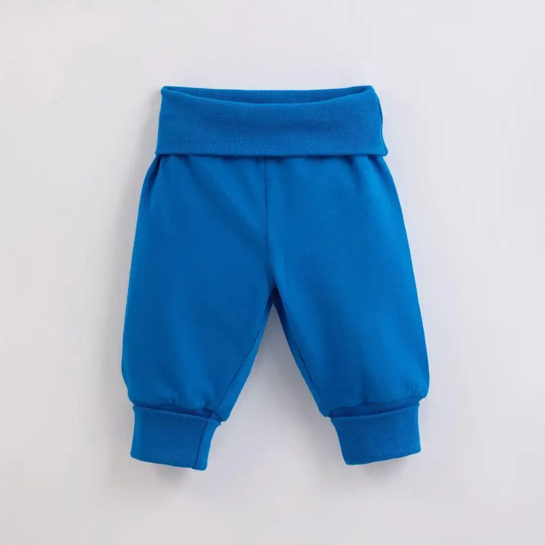 Organic Yoga Pants in Peacock Blue